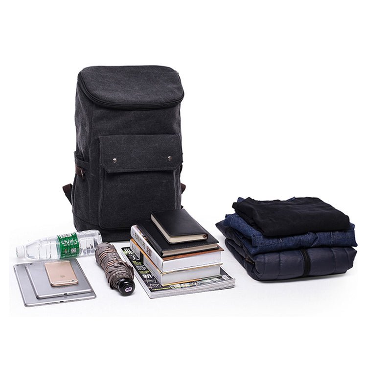 CarryQuest® Waterdichte Wandelsrugzak 20L – Canvas – Vintage Look – Ideaal voor Reizen & Dagelijks GebruikCarryQuest®Wandel Rugzak03