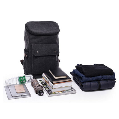 CarryQuest® Waterdichte Wandelsrugzak 20L – Canvas – Vintage Look – Ideaal voor Reizen & Dagelijks GebruikCarryQuest®Wandel Rugzak03