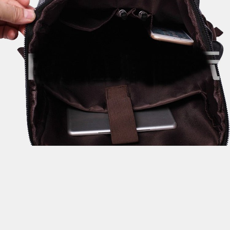 CarryQuest® Waterdichte Wandelsrugzak 20L – Canvas – Vintage Look – Ideaal voor Reizen & Dagelijks GebruikCarryQuest®Wandel Rugzak03
