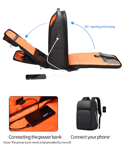 CarryQuest® - Waterdichte Zakelijke Rugzak met USB Oplaadfunctie