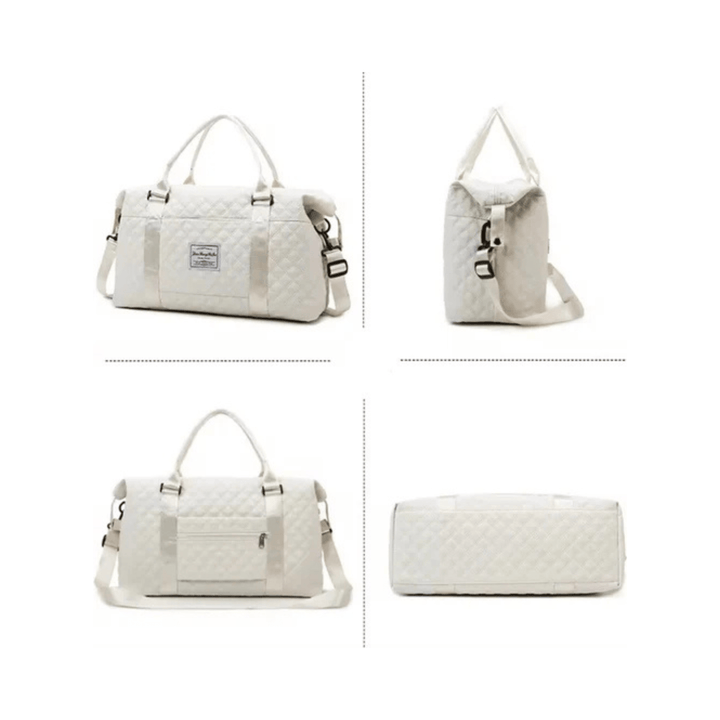 CarryQuest® - Weekender Handbagage - Natte tas - Zacht - Handbagage - Wit