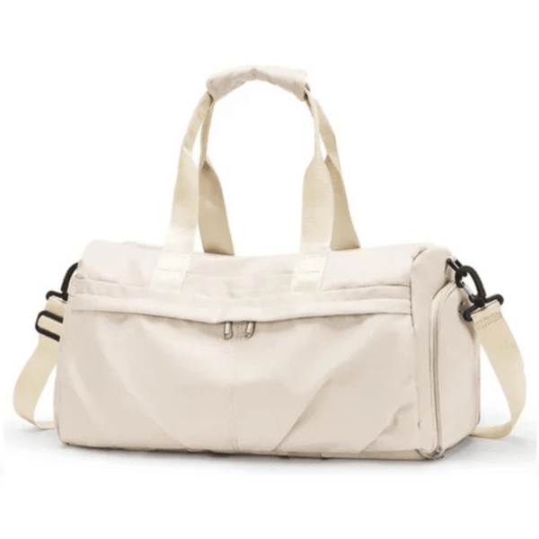 CarryQuest® - Weekendtas - Sporttas - Waterdicht Nylon - Georganiseerd en Stijlvol - Beige