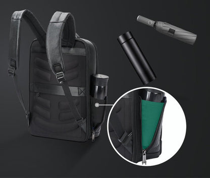 CarryQuest® Zakelijke Forenzen Rugzak – Echt Leer – Waterdicht en DiefstalbestendigCarryQuest®Zakelijke Forenzen Rugzak03