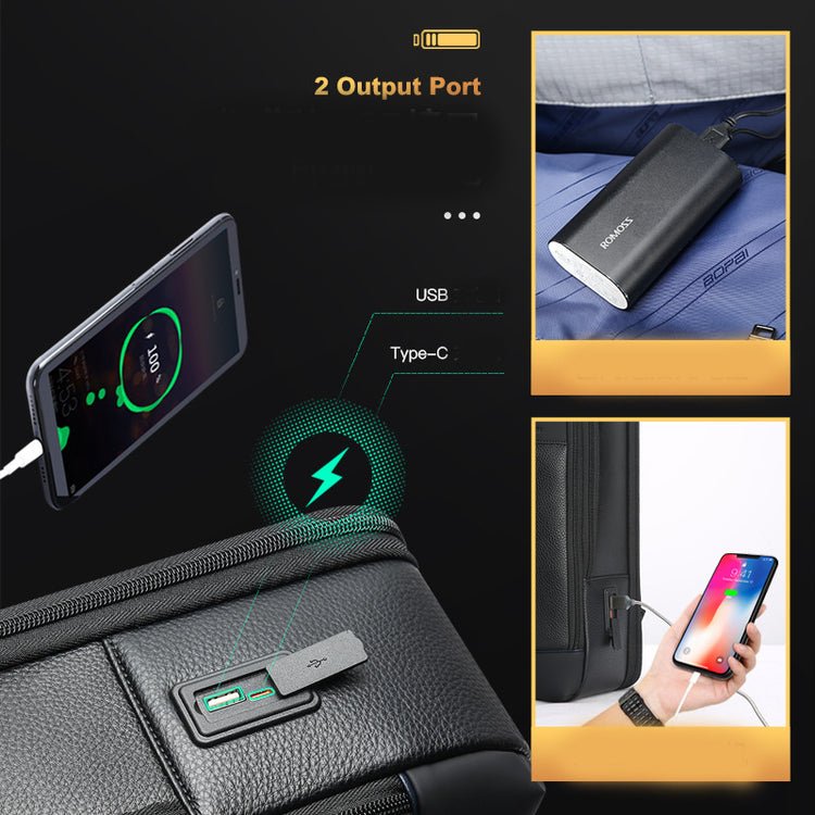 CarryQuest® Zakelijke Forenzen Rugzak – Echt Leer – Waterdicht en DiefstalbestendigCarryQuest®Zakelijke Forenzen Rugzak03