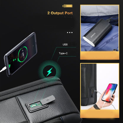 CarryQuest® Zakelijke Forenzen Rugzak – Echt Leer – Waterdicht en DiefstalbestendigCarryQuest®Zakelijke Forenzen Rugzak03