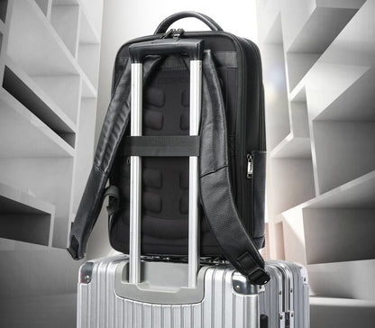 CarryQuest® Zakelijke Forenzen Rugzak – Echt Leer – Waterdicht en DiefstalbestendigCarryQuest®Zakelijke Forenzen Rugzak03