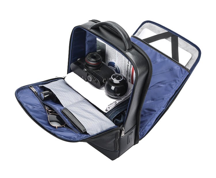 CarryQuest® Zakelijke Forenzen Rugzak – Echt Leer – Waterdicht en DiefstalbestendigCarryQuest®Zakelijke Forenzen Rugzak03