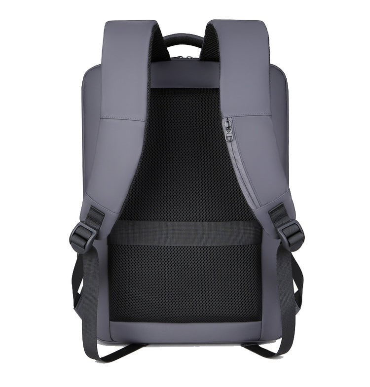 CarryQuest® Zakelijke Rugzak – 17" Laptop – Waterdicht – Oxford Stof – Zwart/Grijs/BlauwCarryQuest®Zakelijke Rugzak03