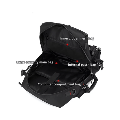 CarryQuest® - Zakelijke Rugzak 17.3 Inch - Waterafstotend, USB Oplaadpoort - Oxford Materiaal - ZwartCarryQuestsimple