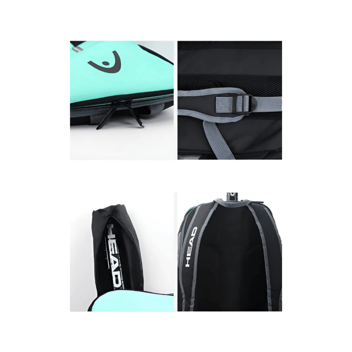 CarryQuest® - Tennistas - Tennis Rugzak - Tennistas - Groen/Zwart