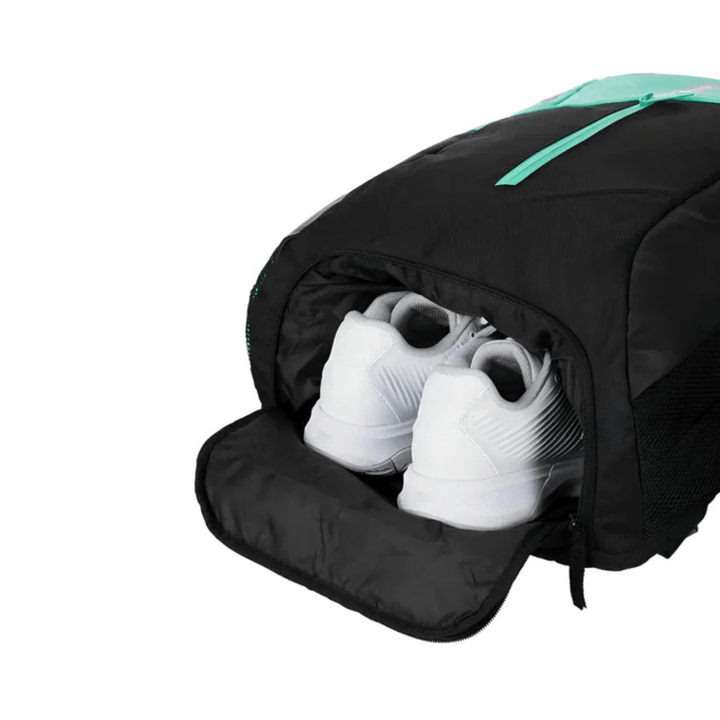 CarryQuest® - Tennistas - Tennis Rugzak - Tennistas - Groen/Zwart