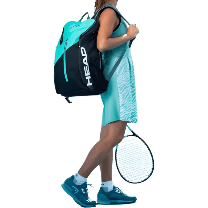 CarryQuest® - Tennistas - Tennis Rugzak - Tennistas - Groen/Zwart