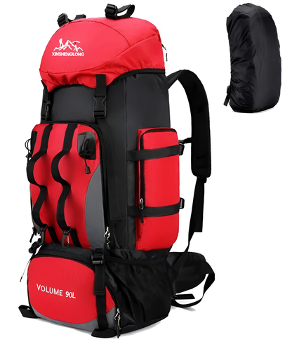 CarryQuest® - Waterdichte Wandelen Camping Rugzak 90L - Regenhoes - 4 KleurenCarryQuest