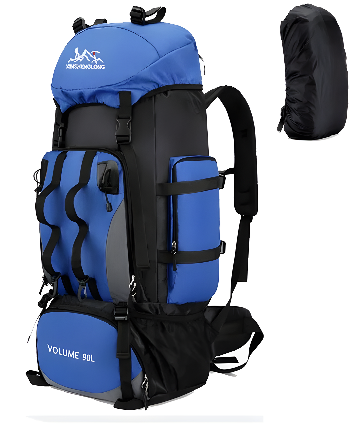 CarryQuest® - Waterdichte Wandelen Camping Rugzak 90L - Regenhoes - 4 KleurenCarryQuest