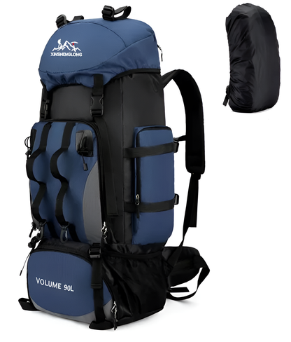 CarryQuest® - Waterdichte Wandelen Camping Rugzak 90L - Regenhoes - 4 KleurenCarryQuest