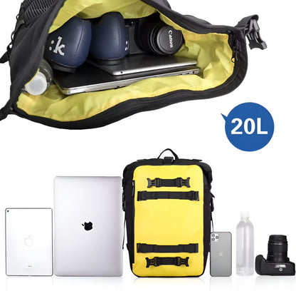 WoYoW® - Motorfiets Achter Tas 20L Waterdicht Multifunctioneel Zadel Zijbagage Tas Fietsrugzak Universeel - Zwart 20LCarryQuestsimple