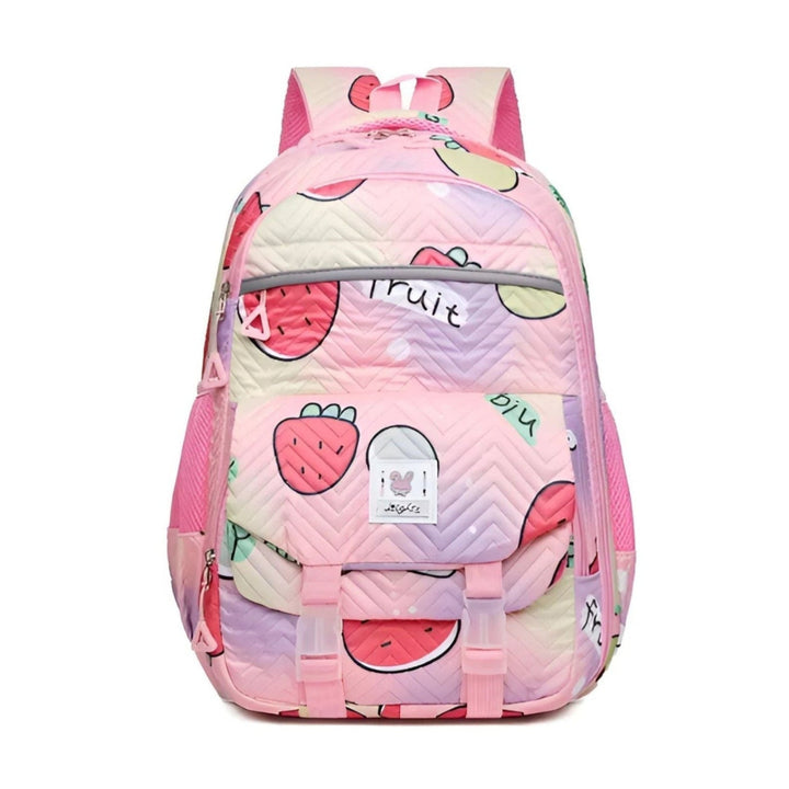 CarryQuest® - Nieuwe Schattige Aardbei Rugzak - 16 inch en Waterafstotend - Licht Roze