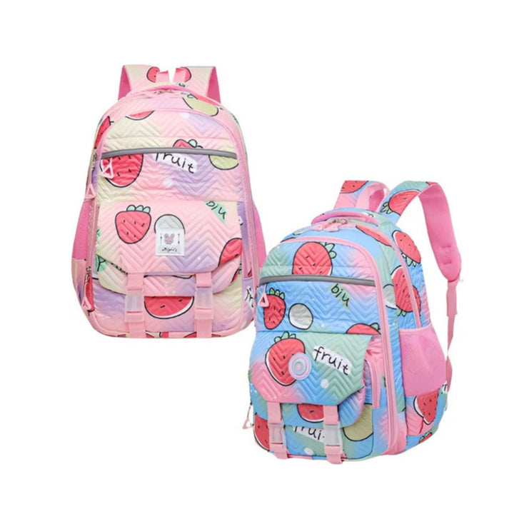 CarryQuest® - Nieuwe Schattige Aardbei Rugzak - 16 inch en Waterafstotend - Licht Roze