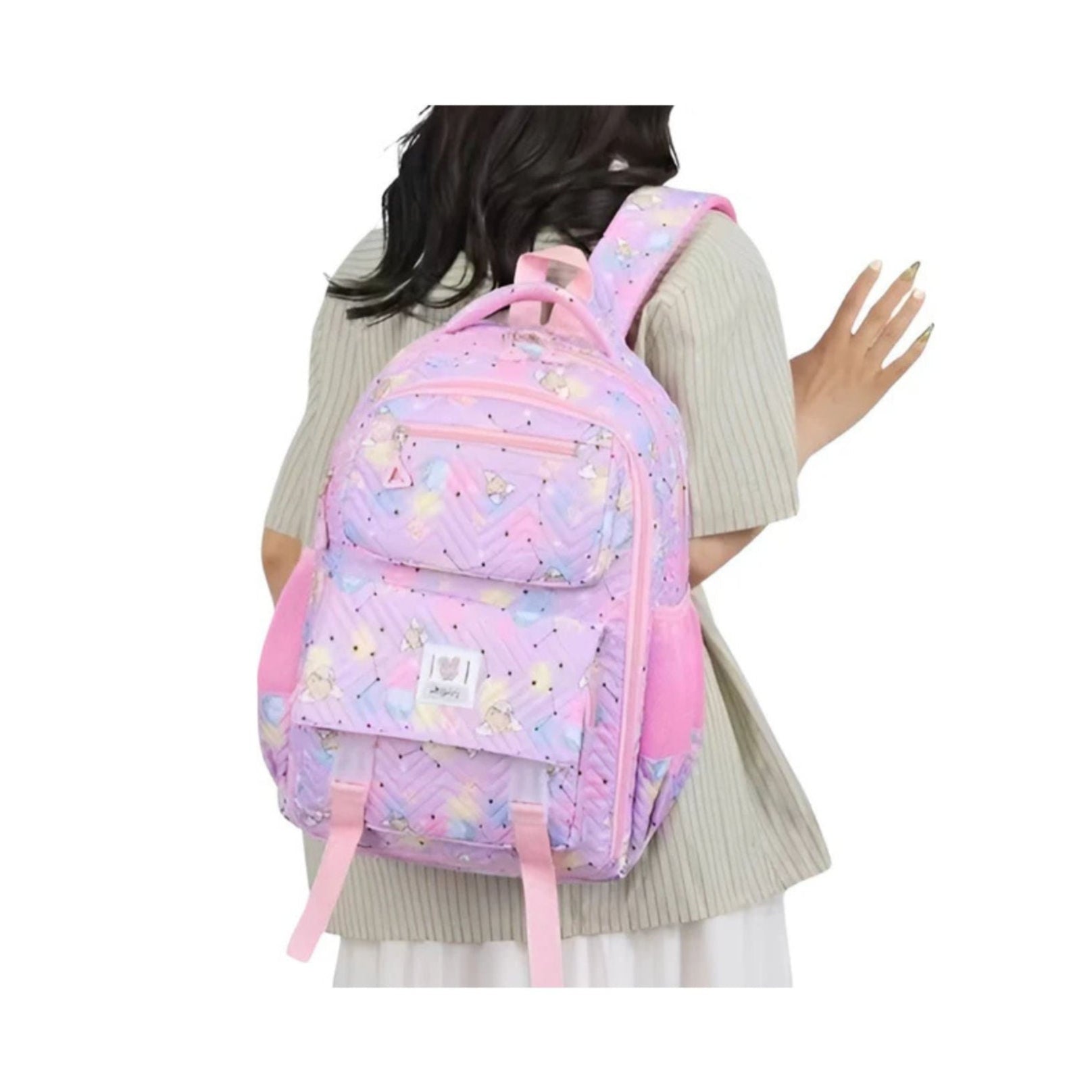 CarryQuest® - Nieuwe Schattige Aardbei Rugzak - 16 inch en Waterafstotend - Licht Roze