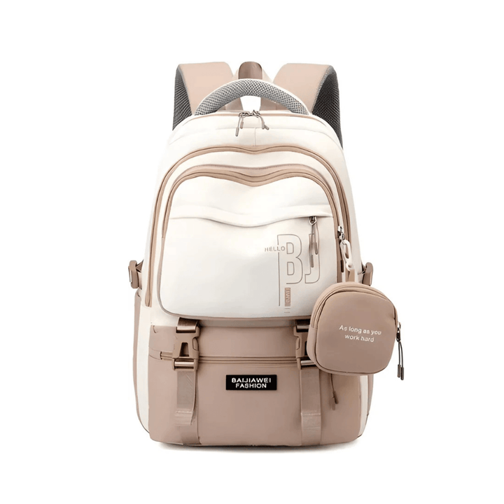 CarryQuest® - Schooltas Meisjes - Waterdicht - Schooltassen - Khaki