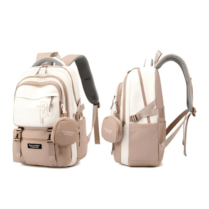 CarryQuest® - Schooltas Meisjes - Waterdicht - Schooltassen - Khaki